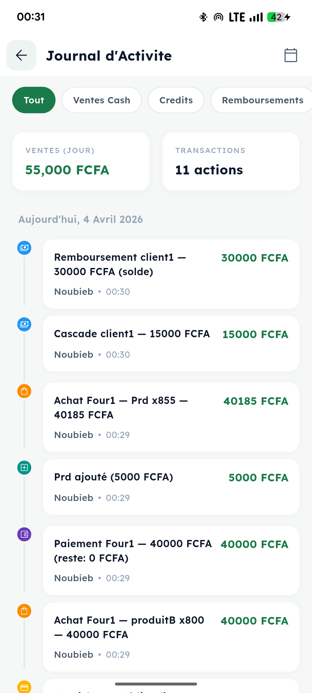 YemX — Journal d'activité